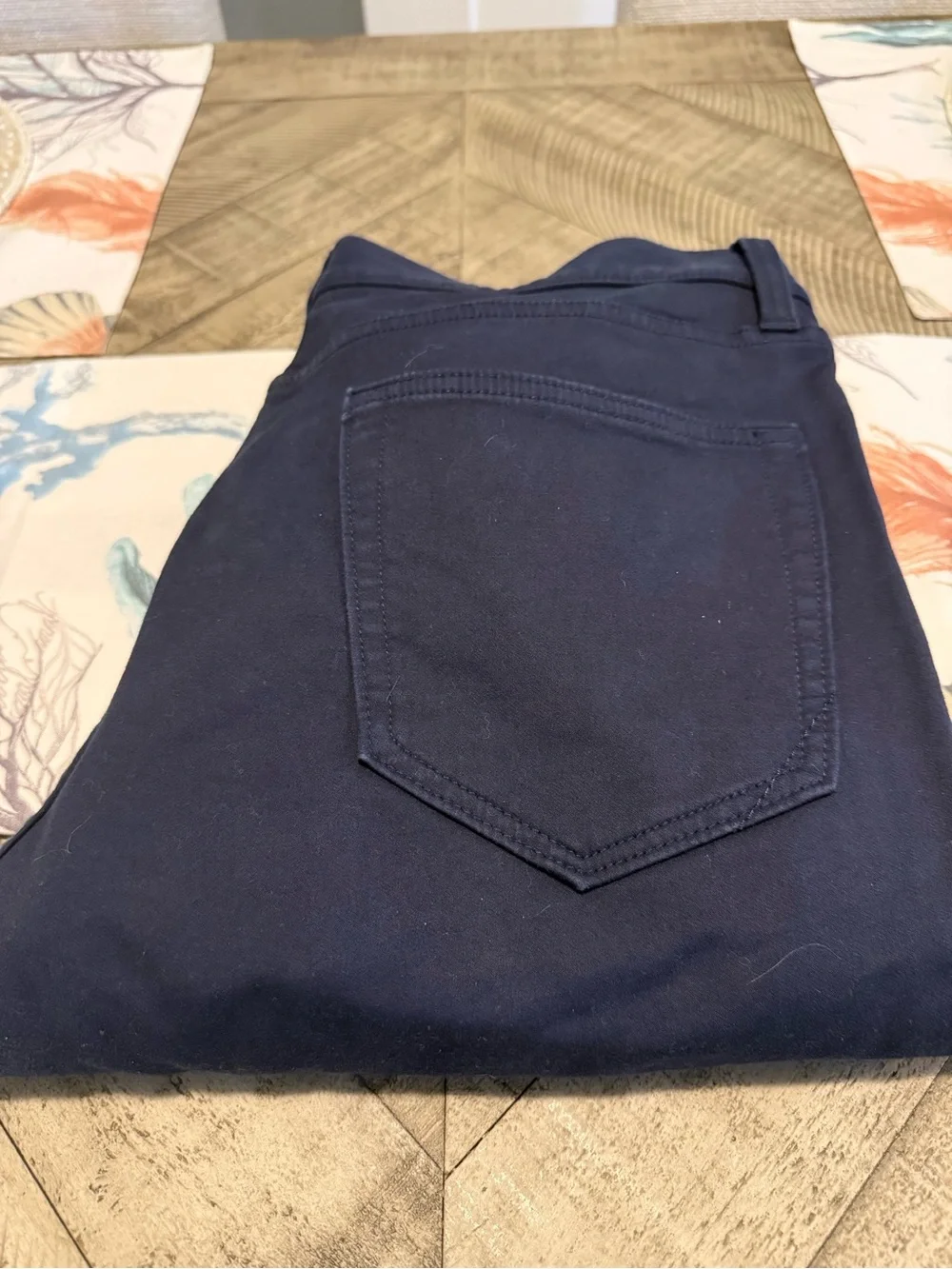 Banana Republic Traveler Navy Slim Straight Jeans